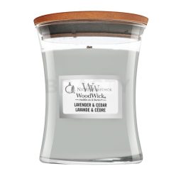 Woodwick Lavender & Cedar illatos gyertya 275 g