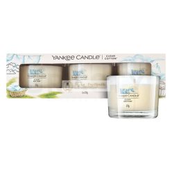 Yankee Candle Clean Cotton fogadalmi gyertya 3 x 37 g