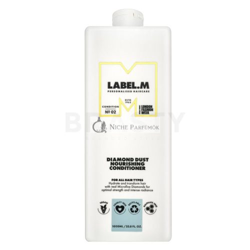 Label.M Diamond Dust Nourishing Conditioner tápláló kondicionáló regeneráló hatással 1000 ml