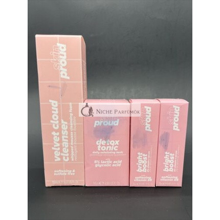 SKIN PROUD Bright Boost Detox Tonic és Velvet Cloud Cleanser