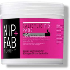   Nip + Fab Salicilsav Fix Éjszakai Párnák Hyaluronsavval, 60 Párna, 80ml