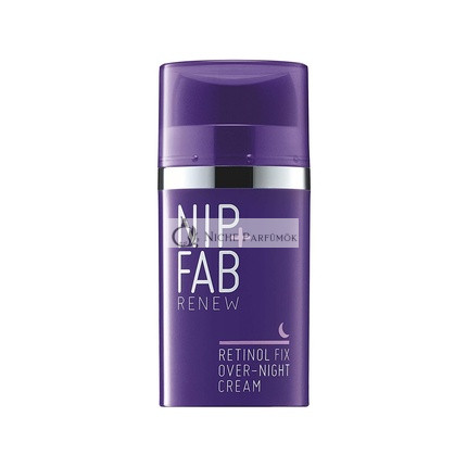 Nip + Fab Retinol Fix Éjszakai Krém 0.1% Retinollal és Hialuronsavval, 50ml