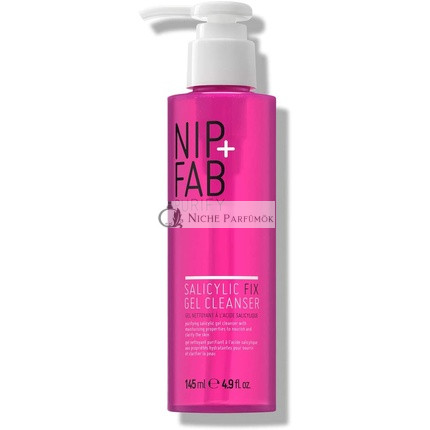Nip + Fab Salicylsäure Fix Gel Gesichtsreiniger mit Niacinamid und feuchtigkeitsspendendem BHA, 145ml