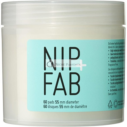 Nip + Fab Hyaluronic Acid Fix Extreme 4 Micellás Tisztító Párna az Arcra
