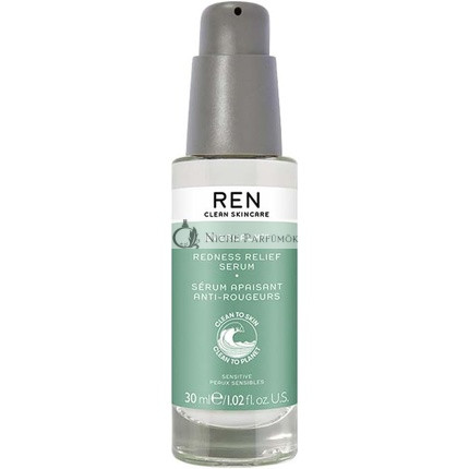REN Clean Skincare Evercalm Rötungslinderndes Serum, schnell wirkend für empfindliche Haut, 30ml