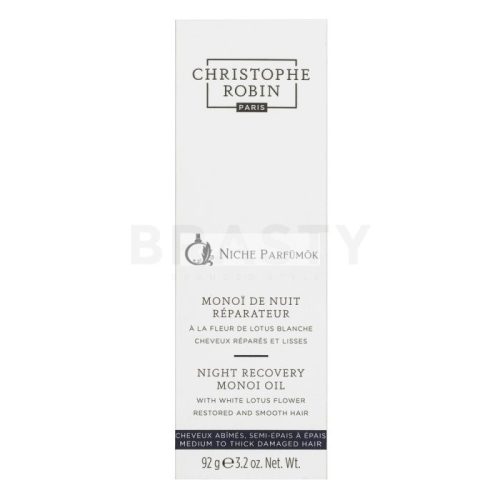 Christophe Robin Night Recovery Monoi Oil olajos ápolás éjszakára regeneráló hatással 92 g