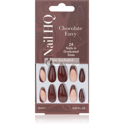 Nail HQ Mandula Műköröm Csokoládé Irigység 24 db