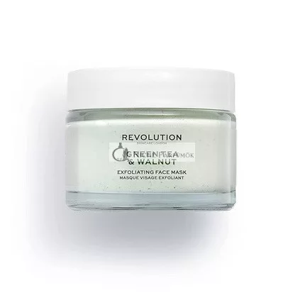 Revolution Skincare Grüner Tee & Walnuss Peeling-Gesichtmaske, 50ml