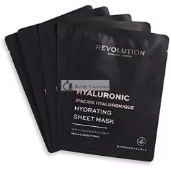   Revolution Skincare Biologisch Abbaubare Hydratisierende Hyaluronsäure-Gesichtmaske - 5 Stück