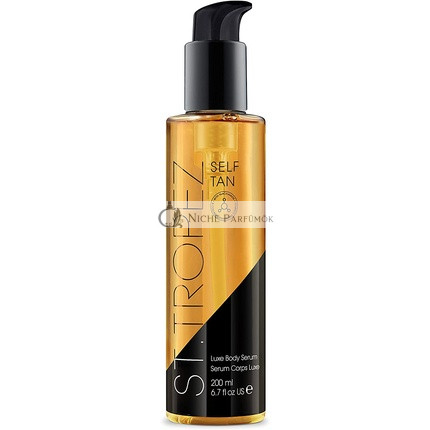 St.Tropez Tan Luxe Testápoló Szérum Öntapadó 5 az 1-ben Kollagén Fokozó Niacinamiddal, Hialuronsavval, C-vitaminnal és E-vitaminnal, 200ml