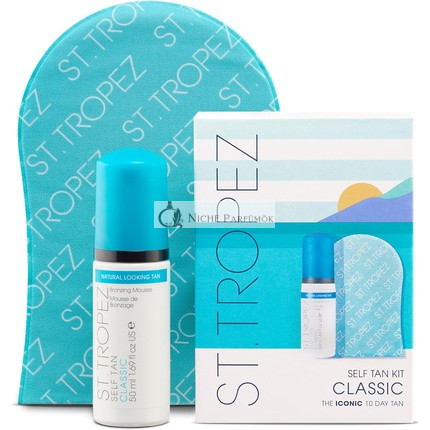 St.Tropez Önbarnító Klasszikus Kezdőcsomag Bronzoló Hab és Alkalmazó Kesztyű, 25ml