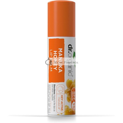 Dr Organic Manuka Ajkak Balzsam Természetes Vegetáriánus Állatkísérlet-mentes Parabén és SLS Mentes, 5.7ml