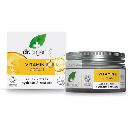 Dr Organic Organikus Vitamin E Krém, 50ml