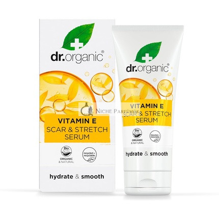Dr Organic Vitamin E Hegek és Striák Szérum - Hidratáló Minden Bőrtípusra, 50ml