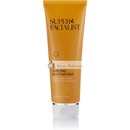 Super Facialist Vitamin C + Brighten Sanfte Tägliche Mikro Polier Waschgel mit Biologisch Abbaubaren Mikroperlen 125ml