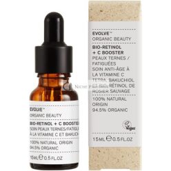   Evolve Organic Beauty Természetes Bio-Retinol + C Bőrjavító, 15ml