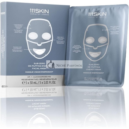 111SKIN Sub-Zero de-Puffing Energie-Gesichtsmaske, 5 Masken, 150ml