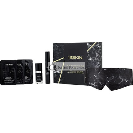 111SKIN Black Diamond Eye Edit Geschenkset, Celestial Augencreme, Masken und Konturgel, Botox-Alternative