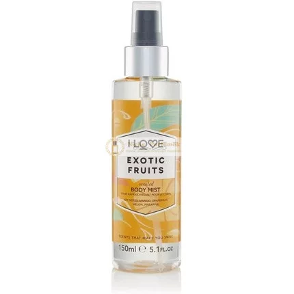 I Love Signature Exotic Fruit Langanhaltendes Schnell Trocknendes Nicht Klebriges Körperspray für Sie 150ml