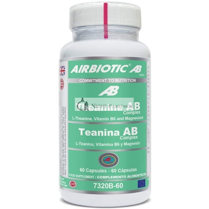 Nutricosmetics Airbiotic Teanina Ab Complex L-Theanine Vitamin B6 és Magnézium, 60g