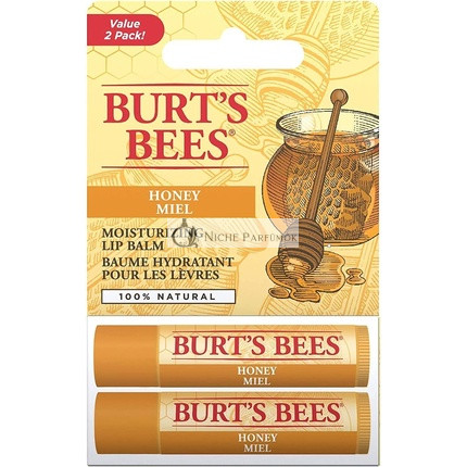 Burt's Bees Mézes és Méhviasz Ajakbalzsam - 2 db-os csomag