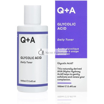 Q+A Glykolikus Sav Napi Toner Szuper Hidratáló és Ragyogást Fokozó Összetevőkkel 100ml