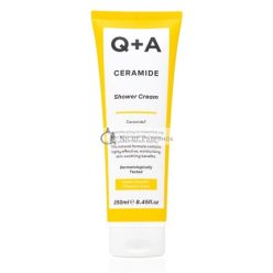   Q+A Duschcreme mit Ceramid, Squalan, Jojobaöl und nachhaltigem Ananasceramid-Extrakt, 250ml