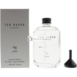   Ted Baker Tonics Ag Silver Férfi Utántöltő Üveg Eau de Toilette, 50ml