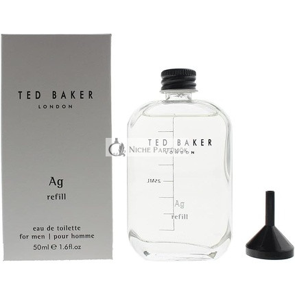 Ted Baker Tonics Ag Silver Férfi Utántöltő Üveg Eau de Toilette, 50ml