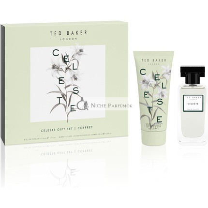 Ted Baker Floret Celeste Geschenkset, Celeste Duft EDT und Körperlotion 100 ml