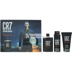   Cristiano Ronaldo Cr7 Game On 3 darabos ajándékcsomag: Eau De Toilette 100ml, Shower Gel 150ml, Body Spray 150ml