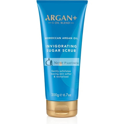 Argan+ Belebendes Körperpeeling Marokkanisches Arganöl Veganer Zuckerkörperpeeling 200g