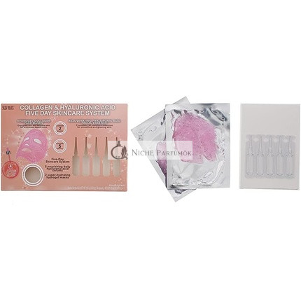 Skin Treats Kollagen Glitzer und Hyaluronsäure Ampullen 5-Tage Hautpflegesystem