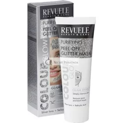   Revuele Peel Off Glitter Maske Farbglanz Silber mit Silberionen und Salicylsäure 80ml