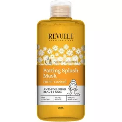   Revuele Patting Splash Fruchtcocktail-Maske, 250ml - 100% Reine Natur und Bio - Schützt Ihre Haut vor Umweltverschmutzung und täglichem Stress - Hautpflege