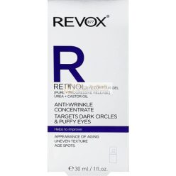   Revox Retinol Szemgél Ránctalanító Koncentrátum Sötét Karikák és Puffadt Szemek Ellen, 30ml