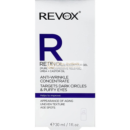 Revox Retinol Szemgél Ránctalanító Koncentrátum Sötét Karikák és Puffadt Szemek Ellen, 30ml