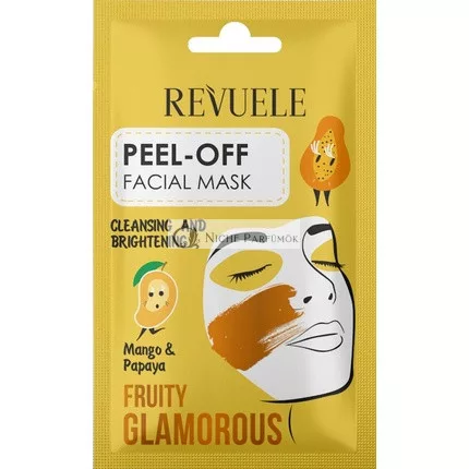 Revuele Fruchtige Peel-Off-Gesichtsmaske mit Mango und Papaya, 15ml