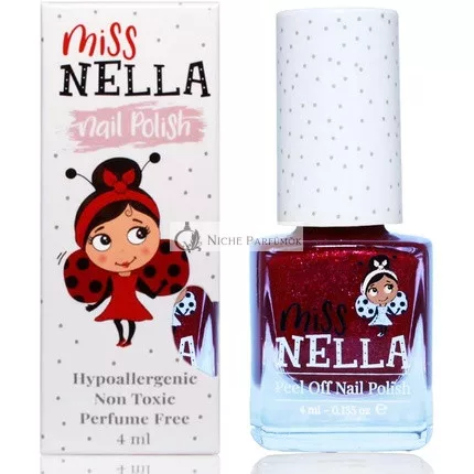 Miss Nella Jazzberry Jam Biztonságos Csillogó Szilva Körömlakk Gyerekeknek - Természetes Vízbázisú Formula - Könnyen Levehető
