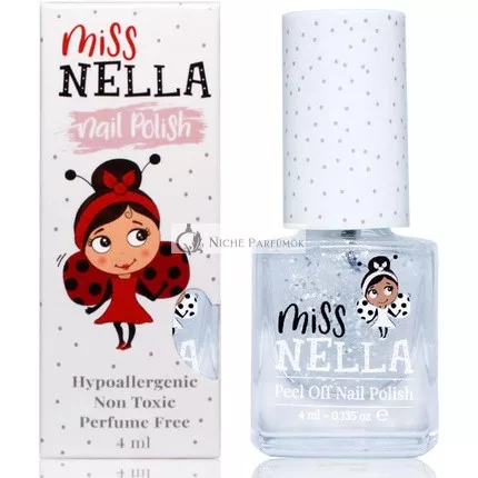 Miss Nella Party Collection Confetti Clouds Csillogó Körömlakk Gyerekeknek - Biztonságos, Lehetővé Teszi a Lehámlást, Vízalapú Formula