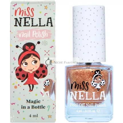 Miss Nella Magic Collection Open Sesame Safe Special Gold Körömlakk Gyerekeknek, Nem Toxikus, Szagtalan Formula, Természetes Víz Alapú, Könnyen Levehető