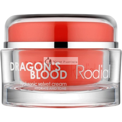 Rodial Dragons Blood Hyaluronic Velvet Krém - Hyaluronsav és Hydromanil száraz bőrre - Vaj állagú luxuskrém - Nappali és éjszakai ápolás