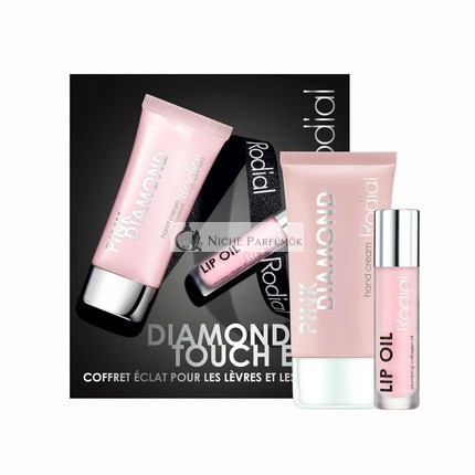 Rodial Diamond Touch Edit Pink Diamond Kézkrém, 50ml, Plumping Collagen Ajkakhoz, 4ml
