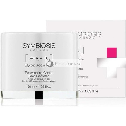 Symbiosis London Rosen- und Glycolsäure Verjüngende Sanfte Gesichtspeeling, 50ml