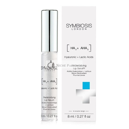 Symbiosis London Redensifying Lip Serum Hyaluronsavval és Tejsavval, 8ml