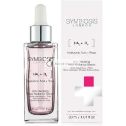   Symbiosis London Rózsa és Hialuronsav Antioxidáló Ragyogás Szérum 30ml
