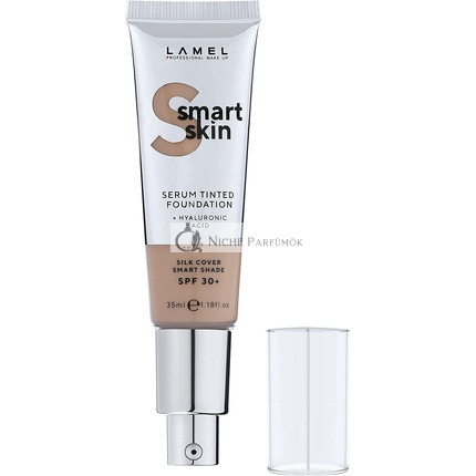 Lamel Smart Skin Szérum Tinted Alapozó Hidratáló és Egységes Bőrtónus Sand N. 404