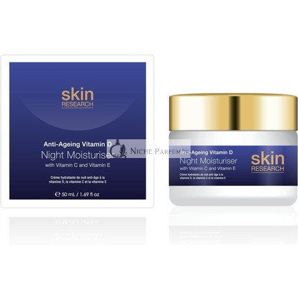 Skin Research Anti-Aging Vitamin D Éjszakai Hidratáló Krém C- és E-vitaminnal, 50ml