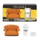 FRIENDS TV Show Central Perk Sofa & Tasse Lippenbalsam Duo - Erdbeer- und Vanilleduft, 10g