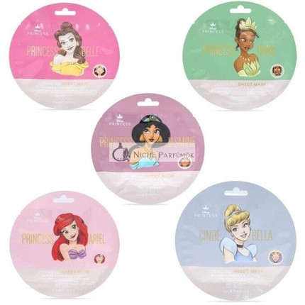 Disney Hercegnők Arcpakolás Gyűjtemény Tiana, Belle, Hamupipőke, Jázmin, Ariel